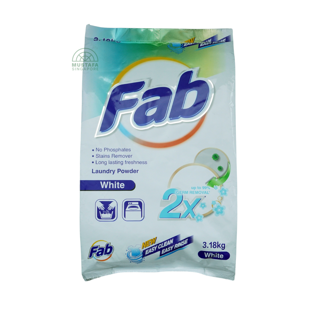 FAB Laundry Powder White 3.18kg