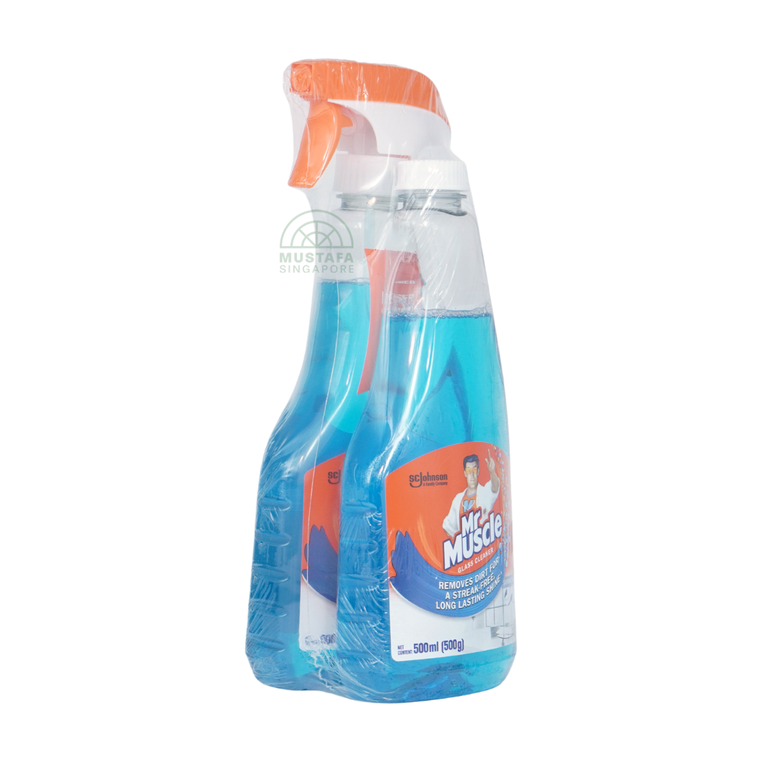 Mr Muscle Glass Cleaner Superactive 1+1 Refill 500ml