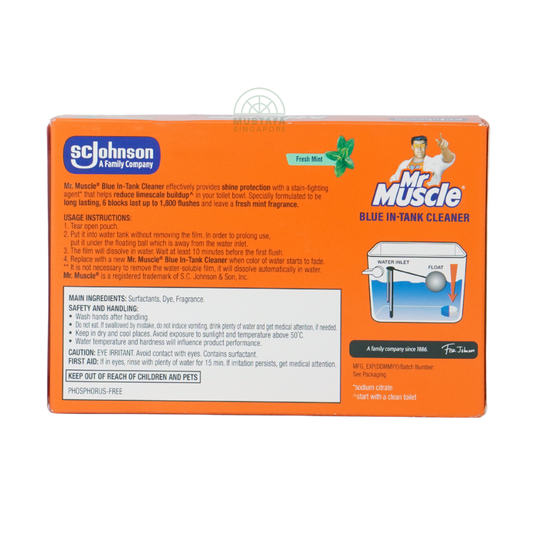 Mr Muscle Toilet Cleaner Cistern Block Dual Action Fresh Mint Mr Muscle Toilet Cleaner Cistern Block Dual Action Fresh Mint