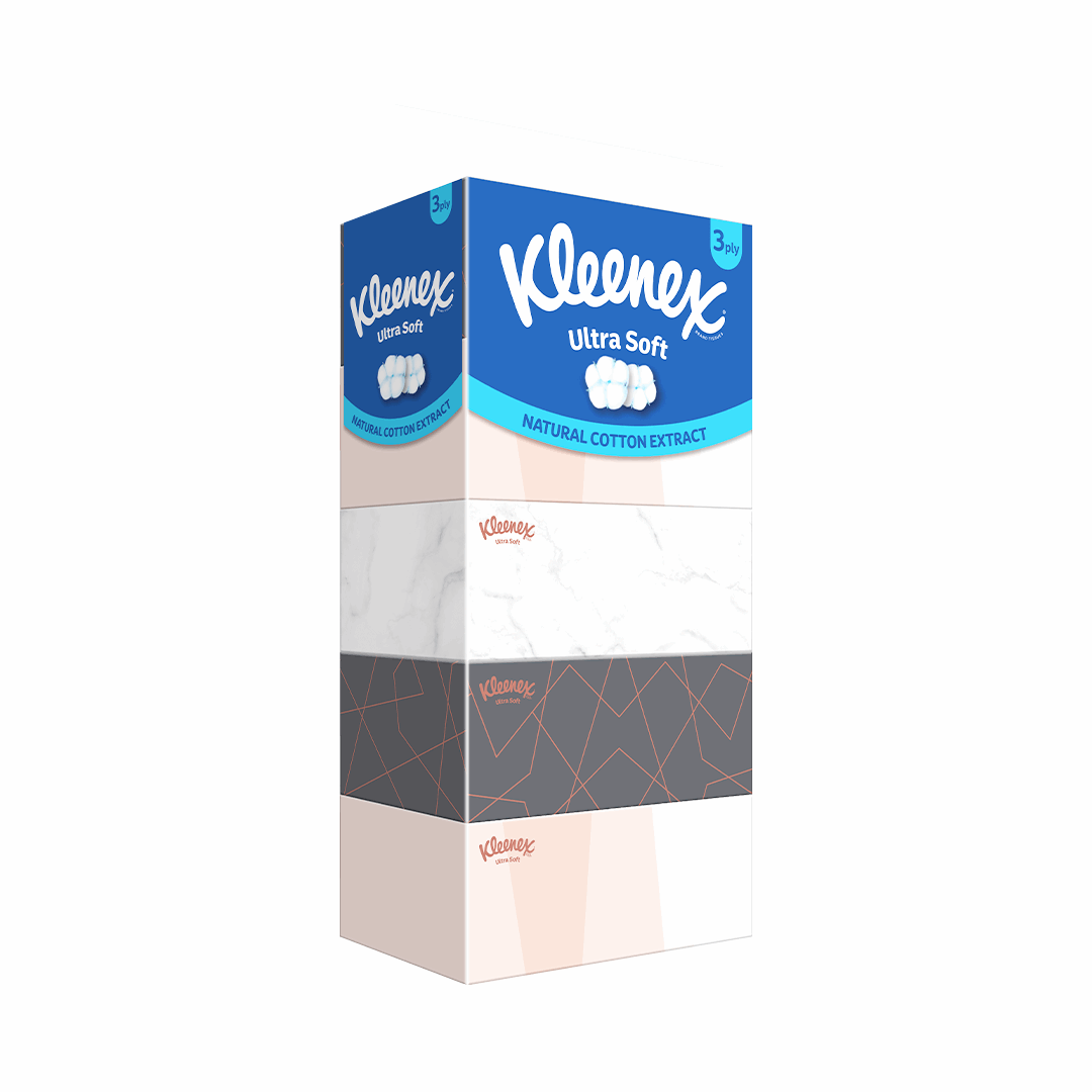 Kleenex Ultra Soft 3 Ply Facial Tissue 100s Lifestyle
