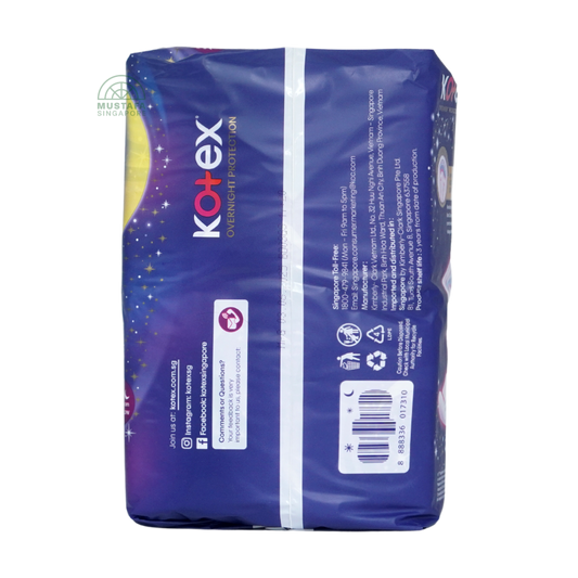 Kotex Soft & Smooth Slim Overnight Wing 32cm 18s