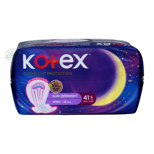 Kotex Soft & Smooth Slim Overnight Wing 41cm 14s
