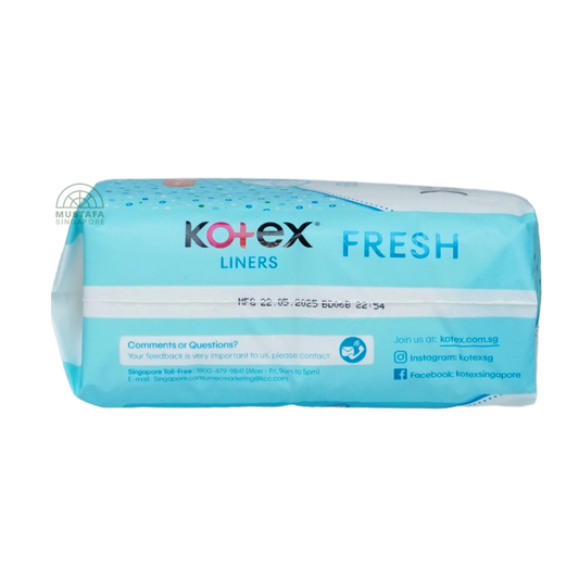 Kotex Liners Fresh Regular Unscented 40s