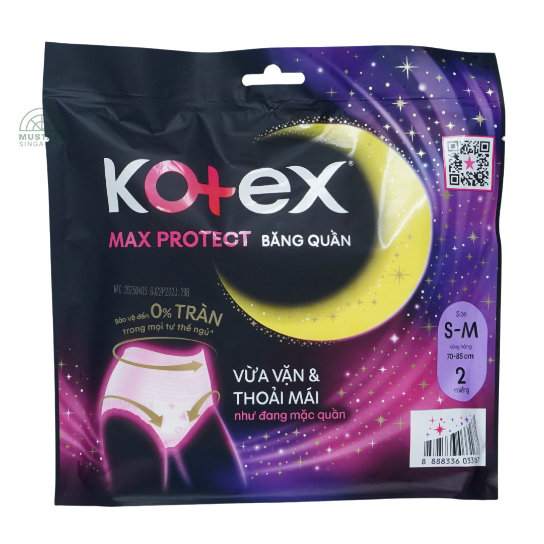 Kotex Overnight Pants S/M 2's
