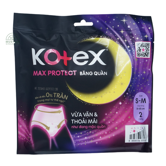Kotex Overnight Pants S/M 2's