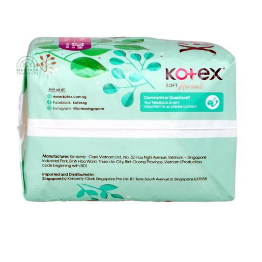 Kotex Soft & Smooth Herbal Ultrathin Wing 28cm 14s