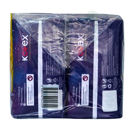 Kotex Soft & Smooth Slim Overnight Wing 41cm Twin Pack 14s x 2
