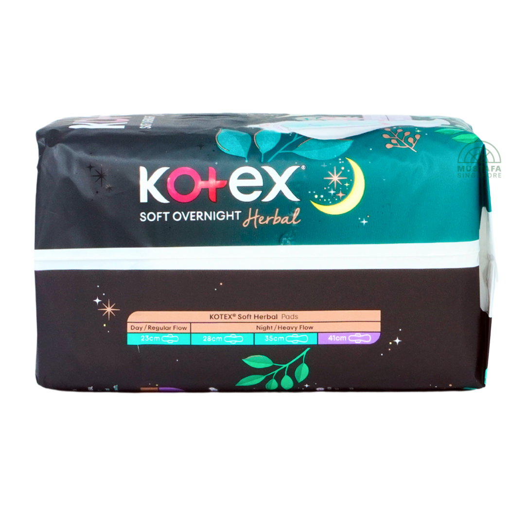 Kotex Soft & Smooth Herbal Slim Overnight 41cm 10s