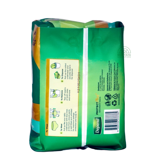 Depend Protect Plus Absorbent Pants M 9s Depend Protect Plus Absorbent Pants M 9s