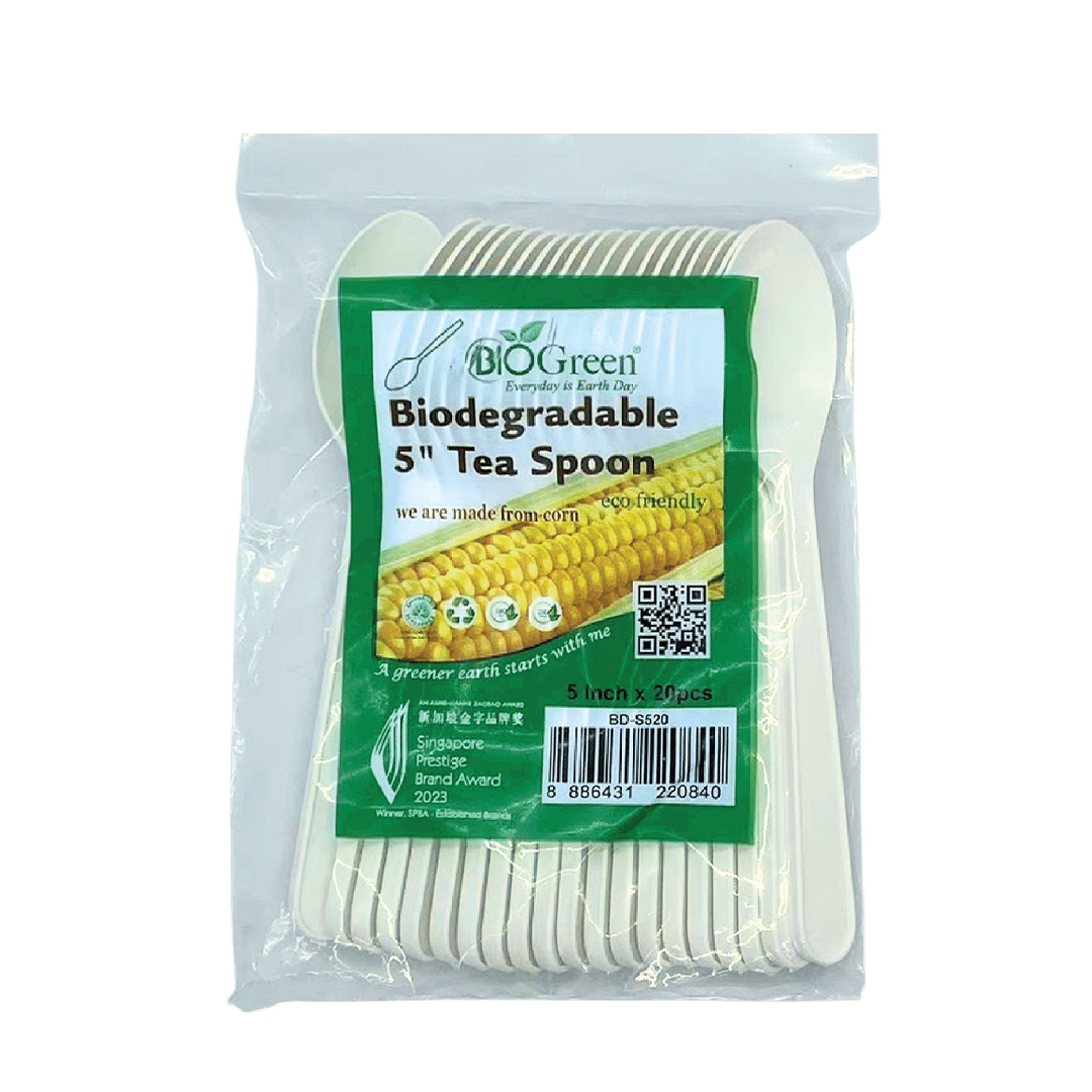 Biogreen 5" Tea Spoon x 20's
