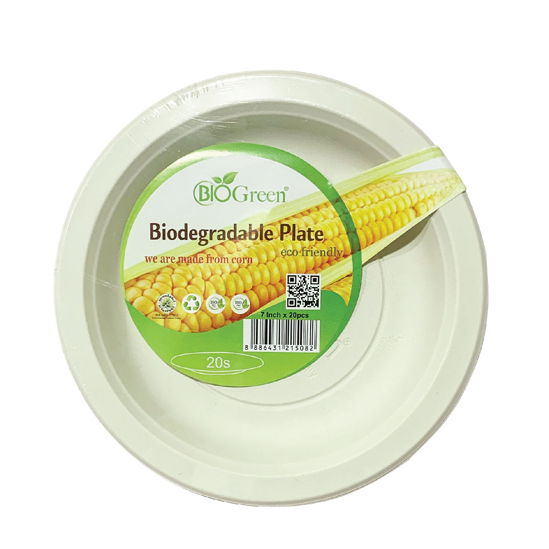 Biogreen 7" Plate x 20's