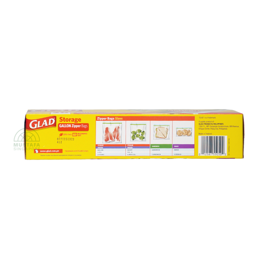 Glad Storage Gallon Zipper Bags 
- 3.78 litres
(20 bags)