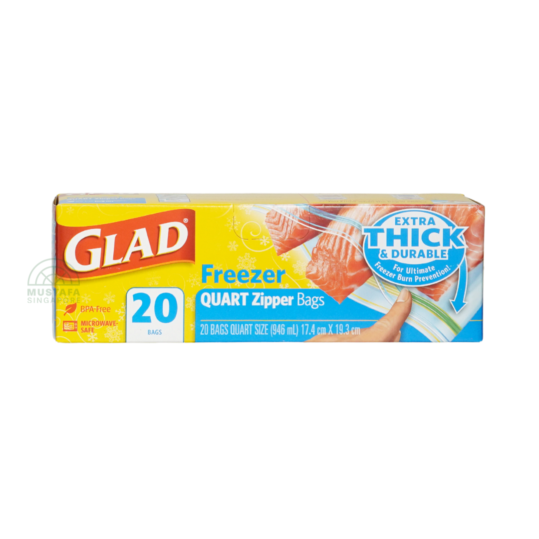 Glad Freezer Quart Zipper Bags
(20 bags)