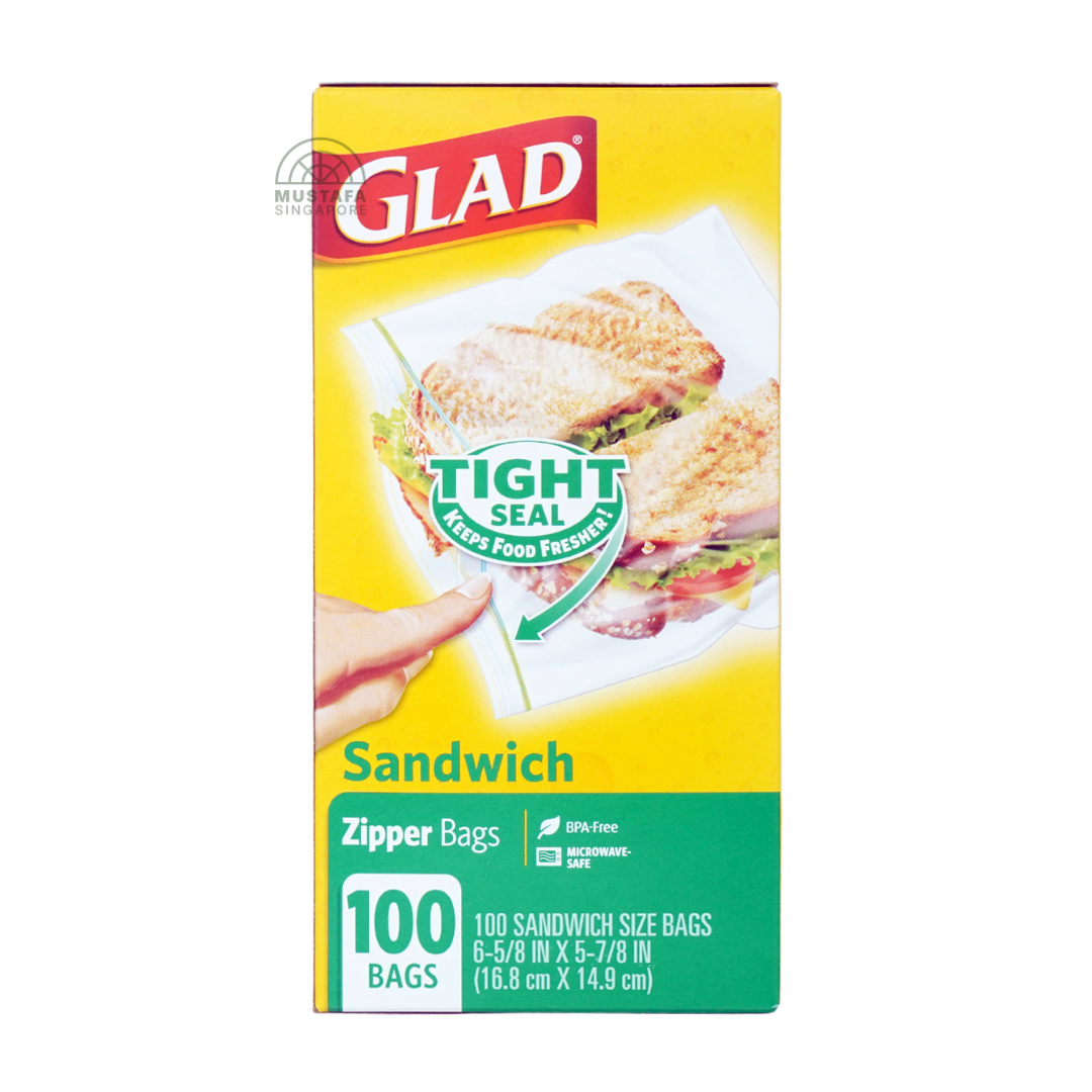 Glad Sandwich Zipper Bags
(100 bags)