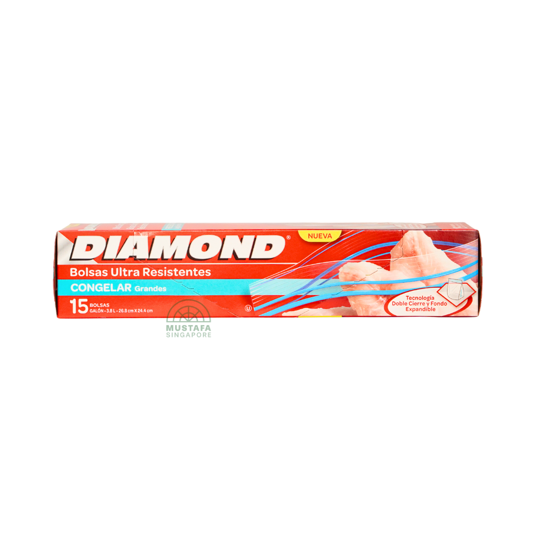 Diamond Ultra Strong Bags Freezer Large 15s