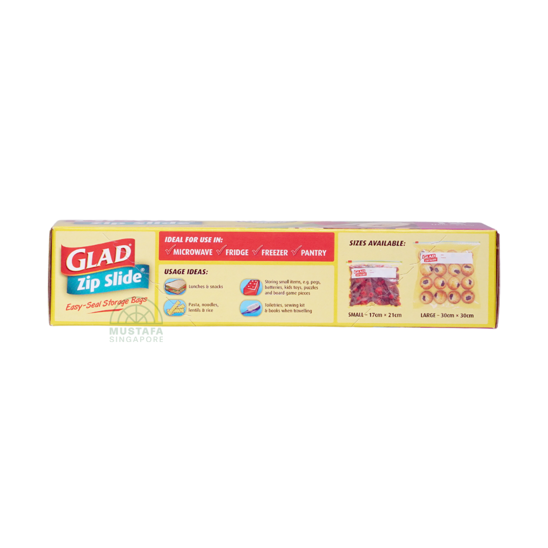 Glad Zip Slide Easy-Seal Storage Bags
(12 Small Bags)