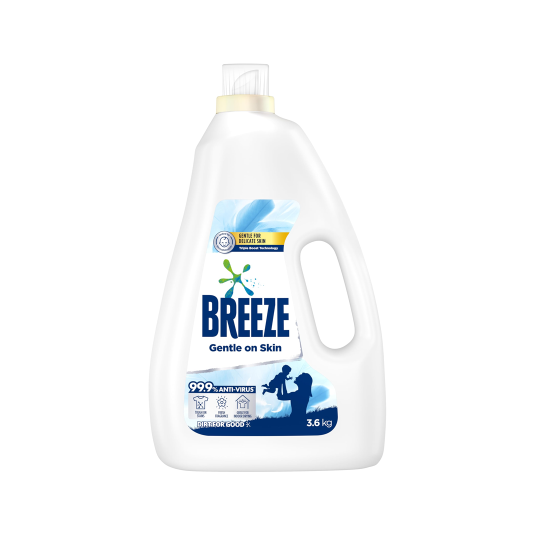 Breeze Laundry Detergent Liquid Gentle on Skin 3.6kg
