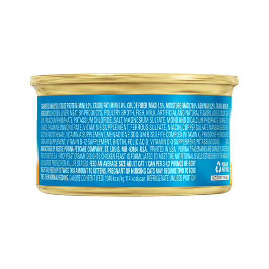 Purina Fancy Feast Creamy Delights Chicken Feast with a Touch of Real Milk 85g Purina Fancy Feast Creamy Delights Chicken Feast with a Touch of Real Milk 85g