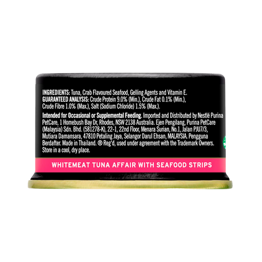 Purina Fancy Feast Royale White Meat Tuna Affair with Seafood Strips 85g Purina Fancy Feast Royale White Meat Tuna Affair with Seafood Strips 85g
