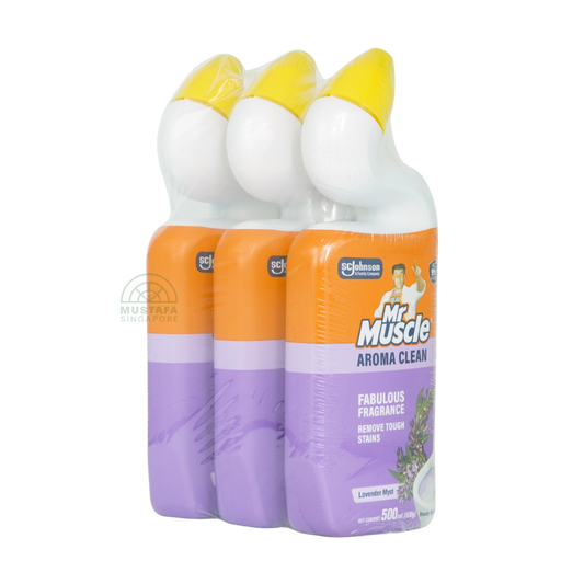 Mr Muscle Toilet Cleaner Aroma Clean Value Pack Lavender Myst 500ml x 3 Mr Muscle Toilet Cleaner Aroma Clean Value Pack Lavender Myst 500ml x 3