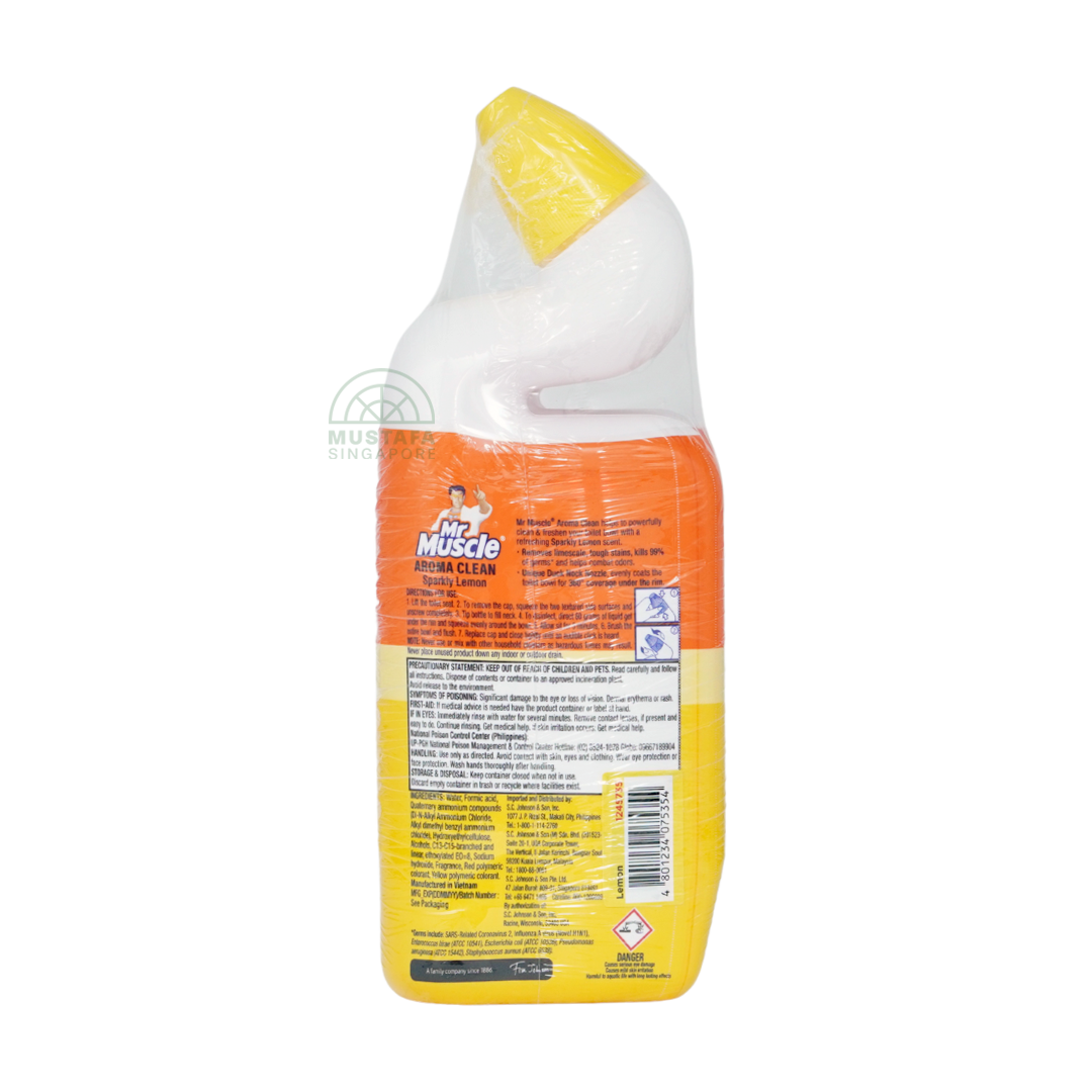 Mr Muscle Toilet Cleaner Aroma Clean Value Pack Sparkly Lemon 500ml x 3
