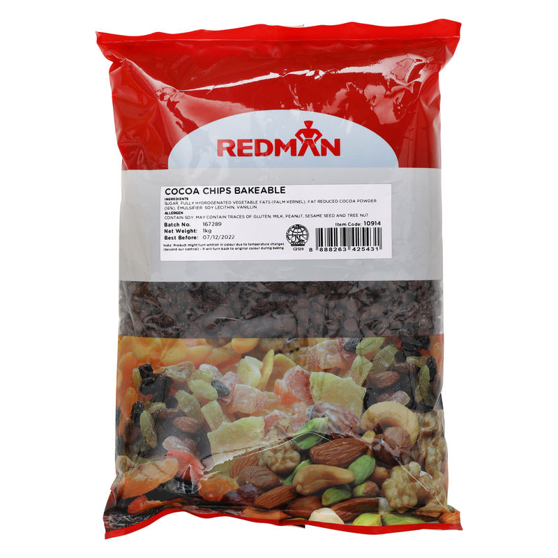 Redman Cocoa Chips Bakeable 1kg