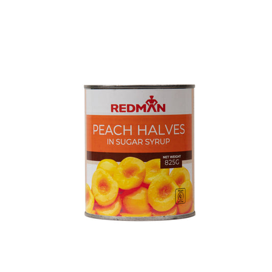 Redman Peach Halves In Syrup 825g