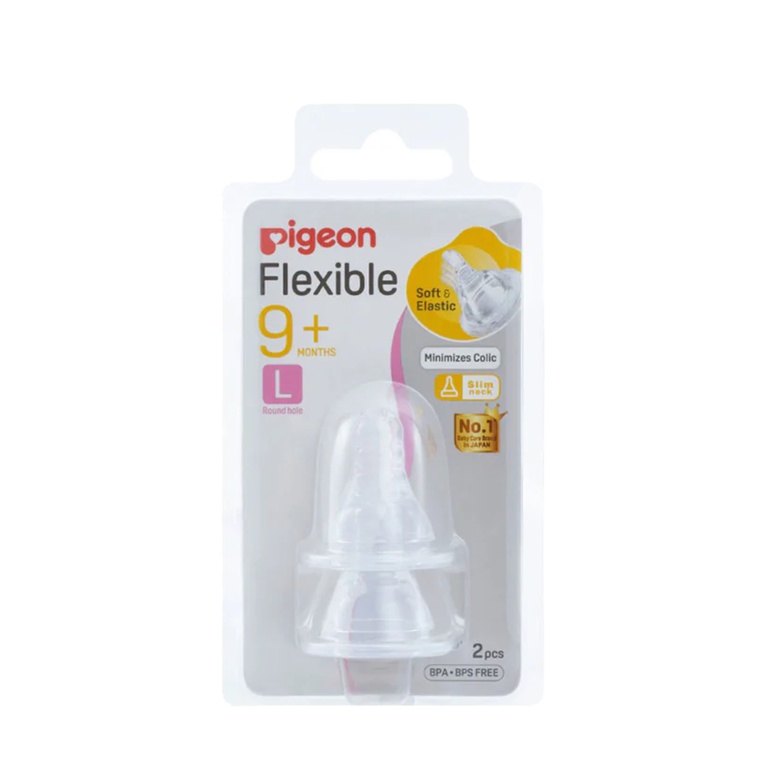 Pigeon Flexible Nipple Blister Pack (L) 2pcs