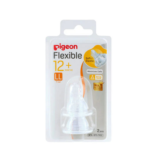 Pigeon Flexible Nipple Blister Pack (LL) 2pcs