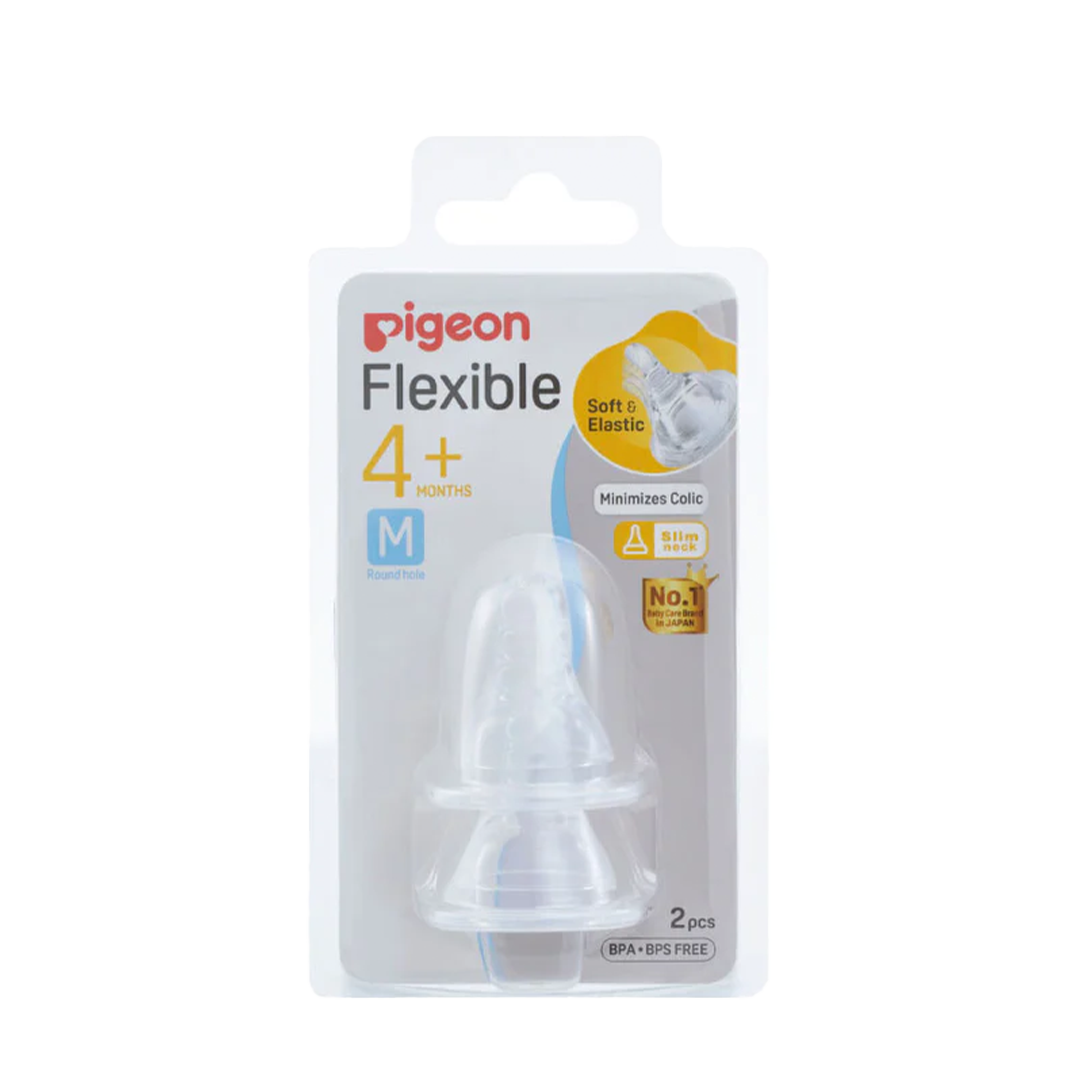Pigeon Flexible Nipple Blister Pack (M) 2pcs