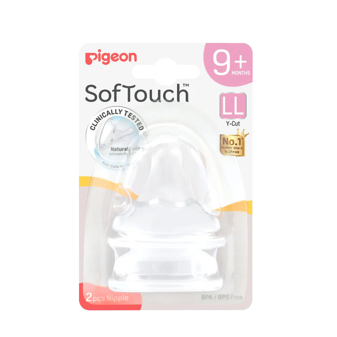 Pigeon SofTouch 3 Nipple Blister Pack (LL) 2pcs