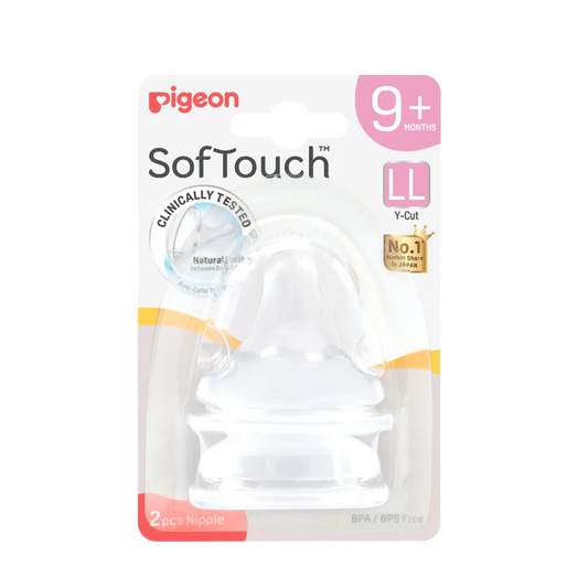 Pigeon SofTouch 3 Nipple Blister Pack (LL) 2pcs