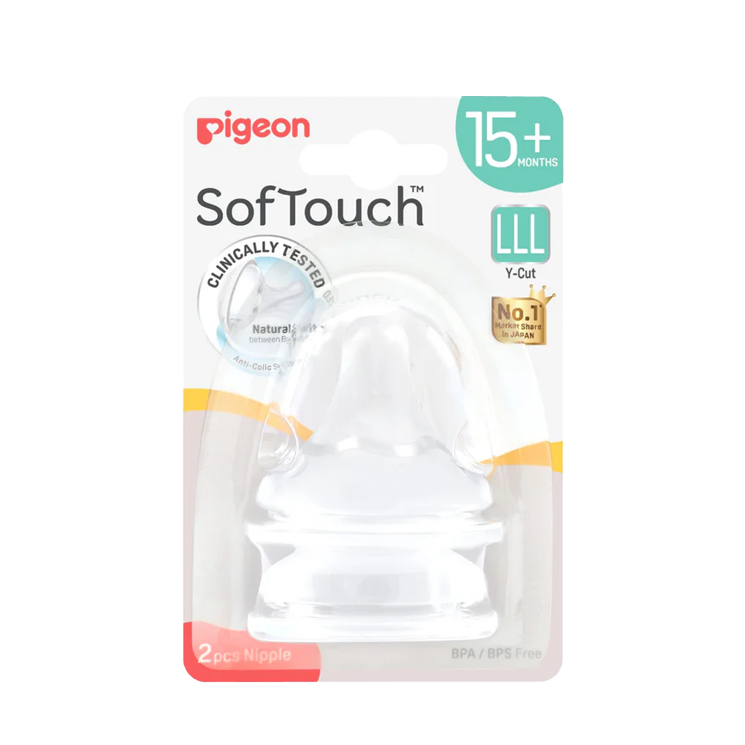 Pigeon SofTouch 3 Nipple Blister Pack (LLL) 2pcs