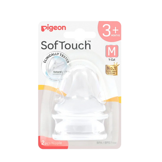 Pigeon SofTouch 3 Nipple Blister Pack (M) 2pcs