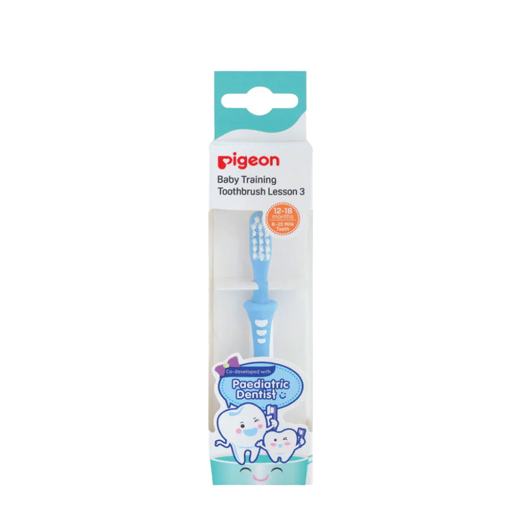 Pigeon Baby Training Toothbrush Lesson 3 Blue