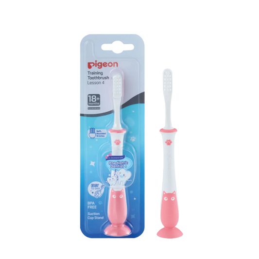 Pigeon Training Toothbrush Lesson 4 Pink