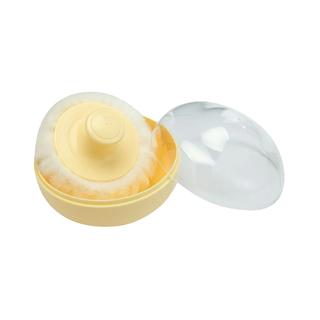 Pigeon Powder Case with Puff, U-Type Yellow K261