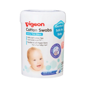 Pigeon Cotton Swabs, Extra Thin Paper Stem with Hinged Case 200pcs
