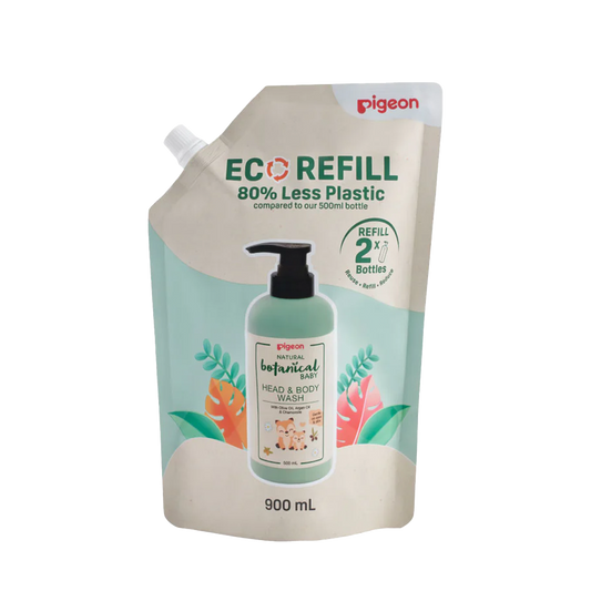 Pigeon Natural Botanical Baby Head & Body Wash Refill 900ml
