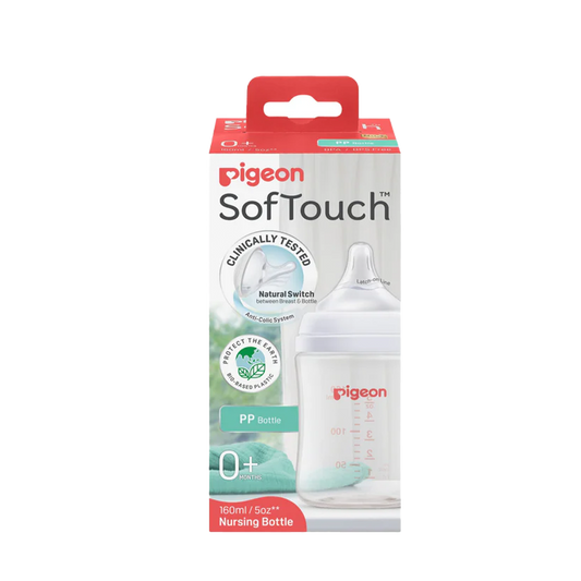 Pigeon SofTouch 3 Nursing Bottle PP Logo 160ml