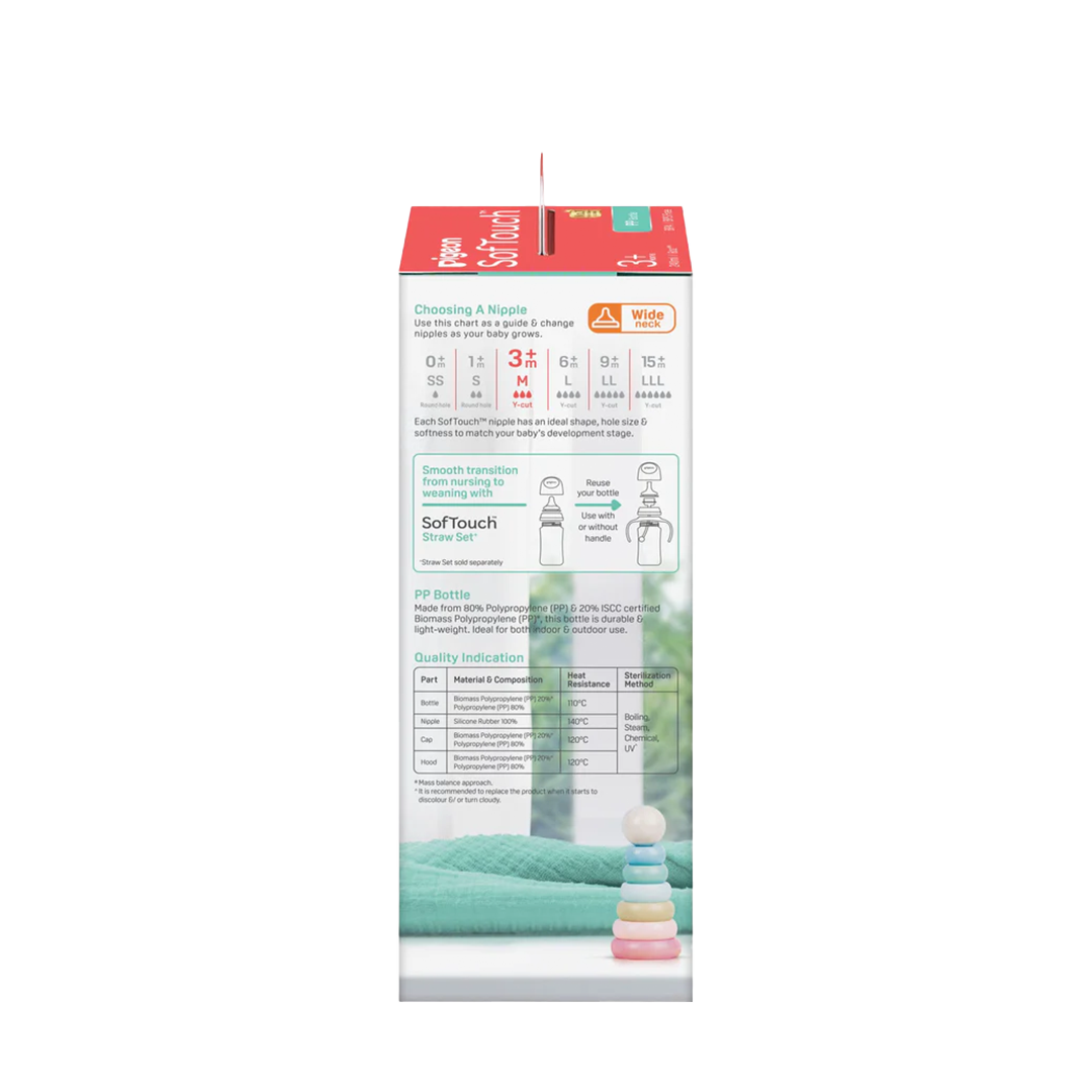 Pigeon SofTouch 3 Nursing Bottle PP 240ml
