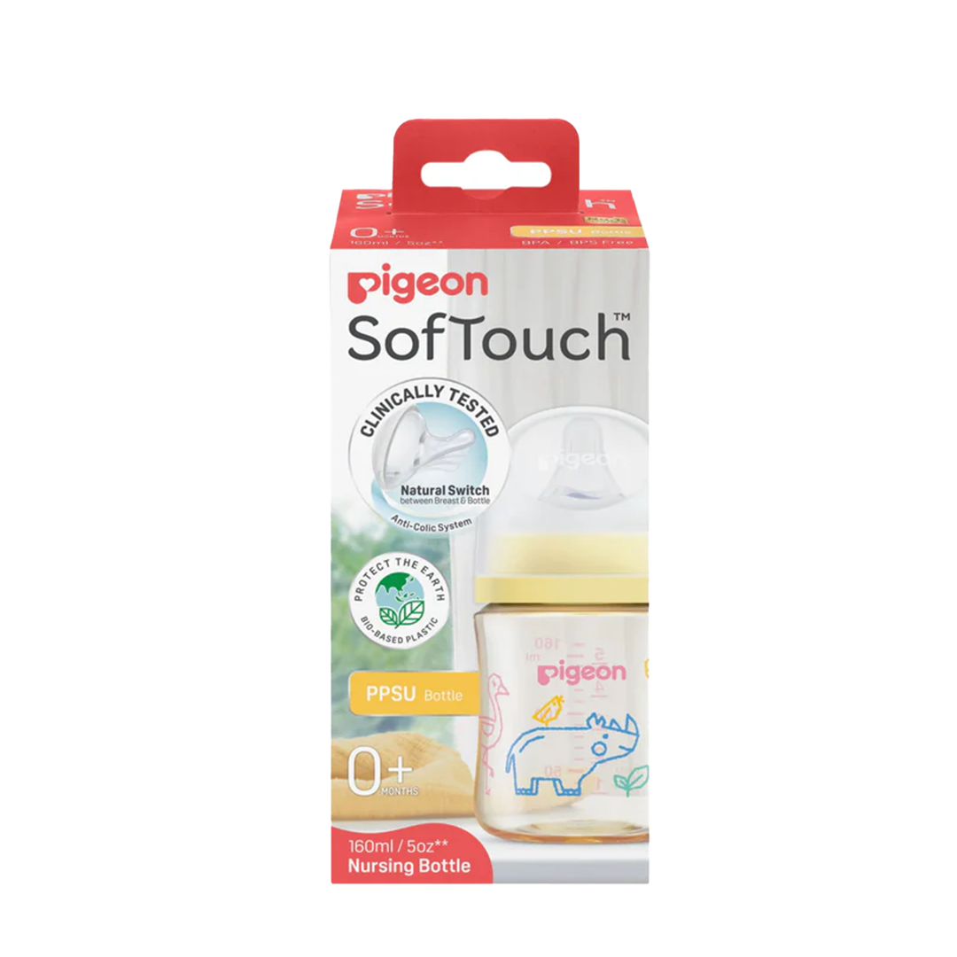 Pigeon SofTouch 3 Nursing Bottle PPSU Animal 160ml