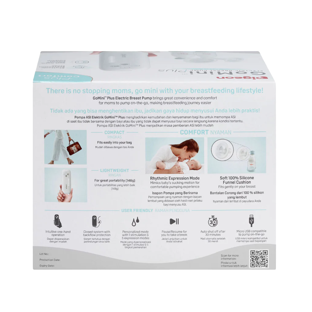 Pigeon GoMini Plus Electric Breast Pump Double G-Type 1pc