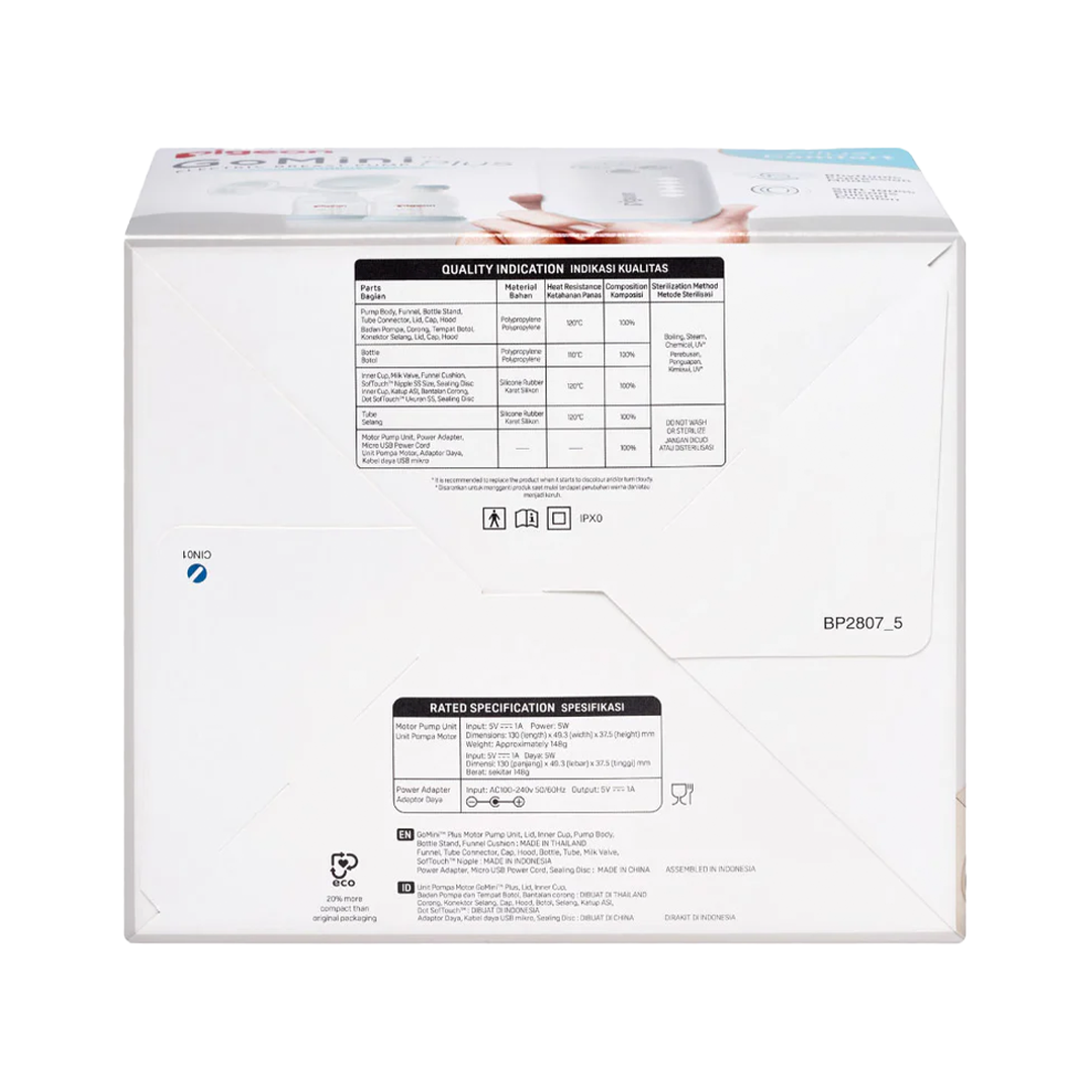 Pigeon GoMini Plus Electric Breast Pump Double G-Type 1pc