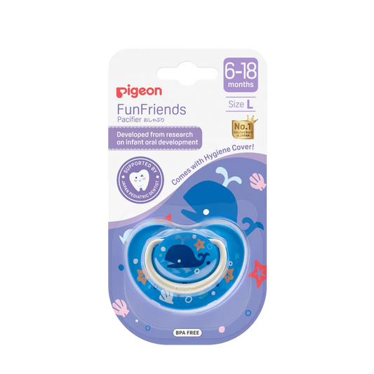 Pigeon Funfriends Pacifier Whale (L)