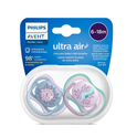 Philips Avent Soother Ultra Air 6-18 months x2s (Blue & Purple)