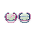 Philips Avent Soother Ultra Air Nighttime 6-18 months x 2s (Purple & Blue)