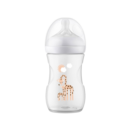 Philips Avent 1m+ Natural Response Baby Bottle - Giraffe (260ml)