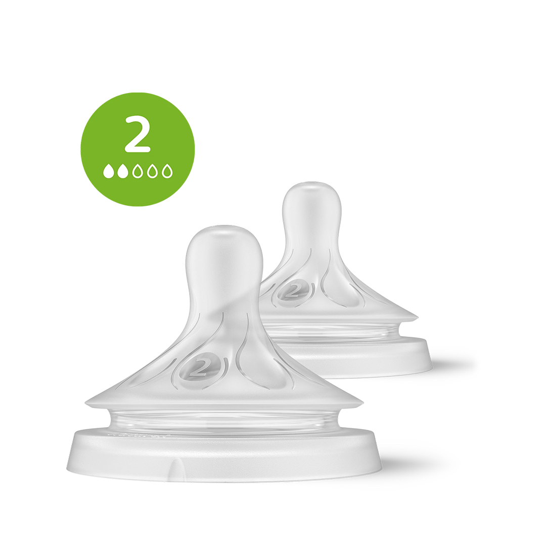 Philips Avent Natural Response Teat 0+ months x 2s