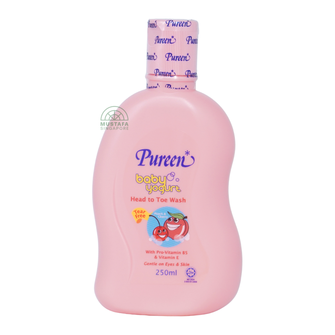 Pureen Baby Yogurt Head to Toe Wash Peach & Cherry 250ml